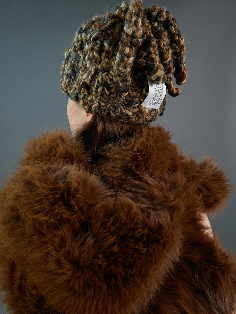 Eosseomnijeu Handicraft Knit Rope Hat_Brown
