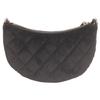 Chanel 24th Year Gift Black Velour Half Moon Chen Shoulder Bag Shoulder Bag blackUsed