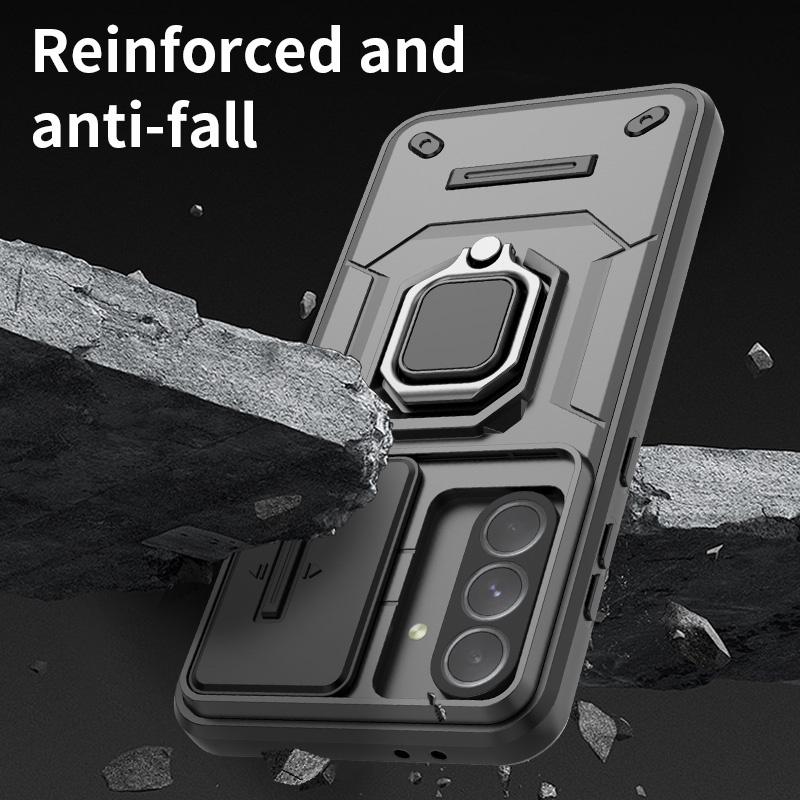 For Samsung Galaxy A36 Case Slide Window Cover Samsung Galaxy A36 A56 A16 A26 Coque Funda Battle Ring Holder Case For Galaxy A36