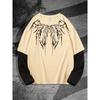 Y2K High Street Hip-Hop Dark Style Print Long-Sleeve T-Shirt, a Trendy Casual Style for Everyday Wear, Perfect for Street Fashion Enthusiasts