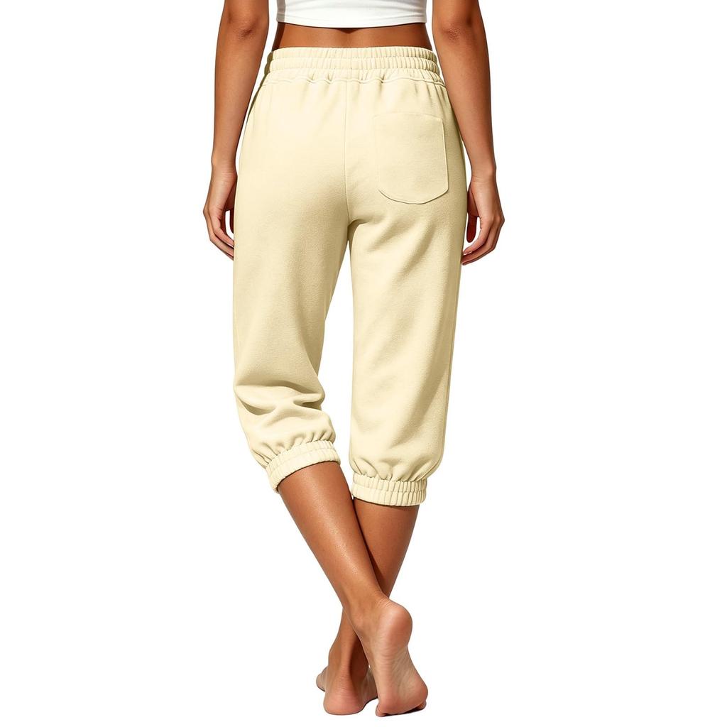Women's Loose Fit Joggers with and Pockets, Elastic Cuffed Hem, Casual Sweatpants