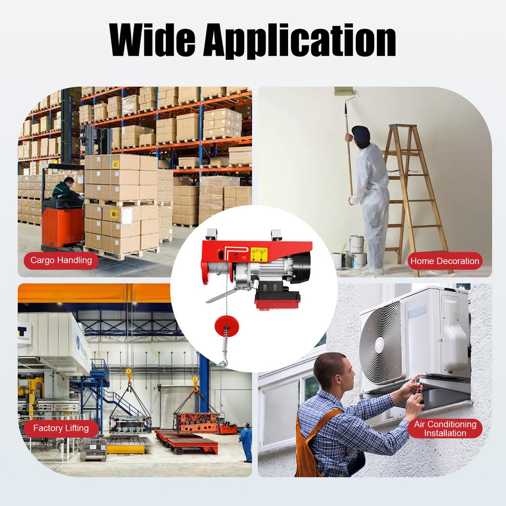 Palancru electric cu telecomandă fără fir, Ridicare electrică, Palancru electric pentru ridicare în fabrici, depozite, construcții
