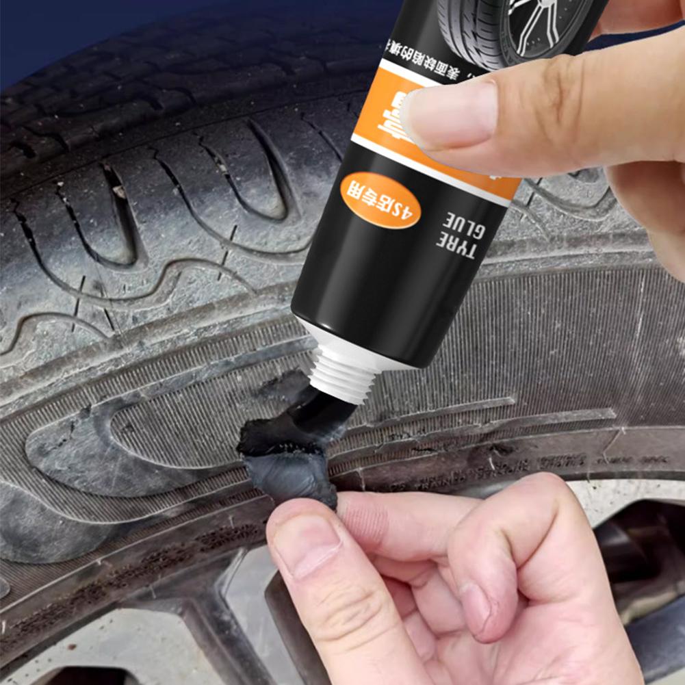 1/2/3/4/5pcs Tire Repair Glue Waterproof High Temperature Resistant Black Sealing Strong Rubber Wear-resistant Glue