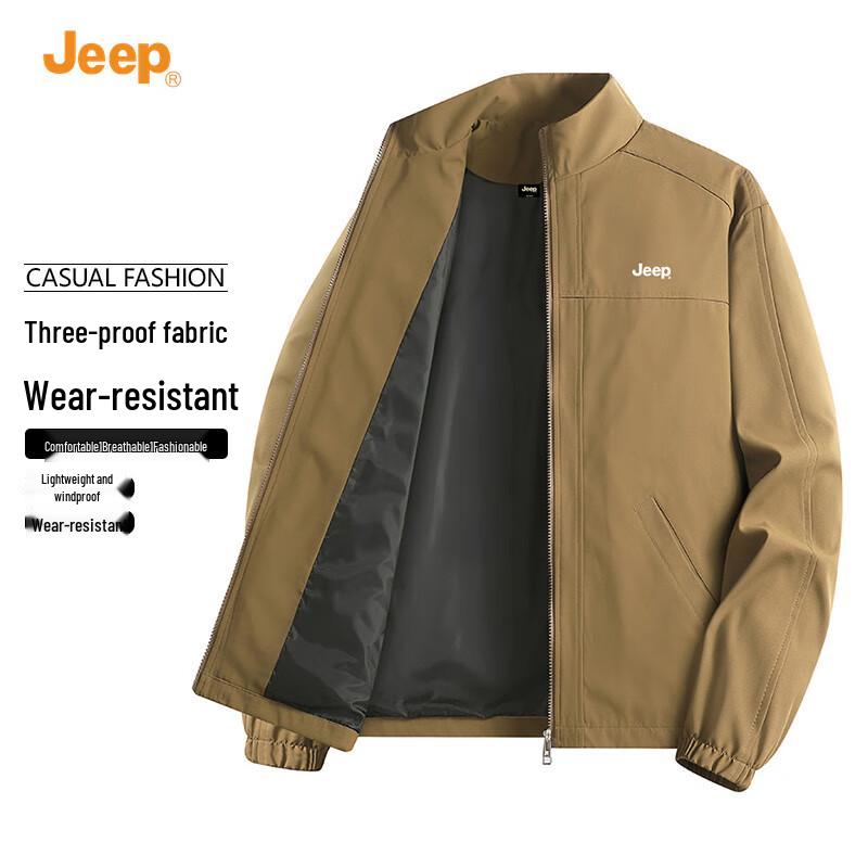 JEEP Men's Casual Stand Collar Jacket