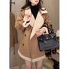 Fur Integrated Imitation Suede Lamb Wool Coat Women's New Winter Thickened Warm Knee Long Coat