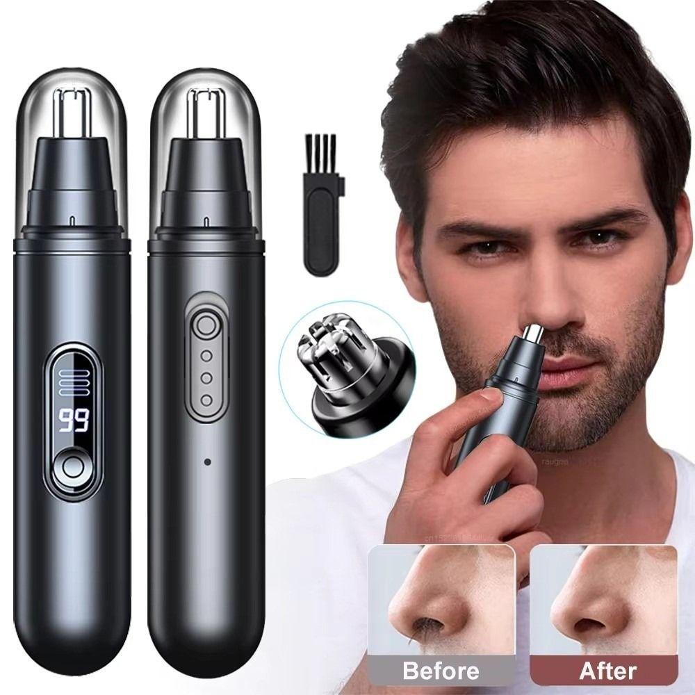 Rotary Cutter Head Intelligent Nose Hair Clipper Efficient Painless Hair Remover Unisex