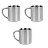 1-5PCS 220ML Stainless Steel Coffee Cup Double Wall Mug Anti-Heat Aniti-Scalding Cup Outdoor Travel Metal Drinking Cup
