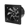 190mm 40W 220V Wall Mounted Exhaust Fan Low Noise Home Bathroom Kitchen Garage Ventilation (Black)