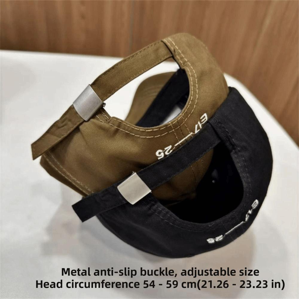 Cotton Embroidery Baseball Hats Adjustable Sunscreen Hats Trendy Dad Hat  for Men Women