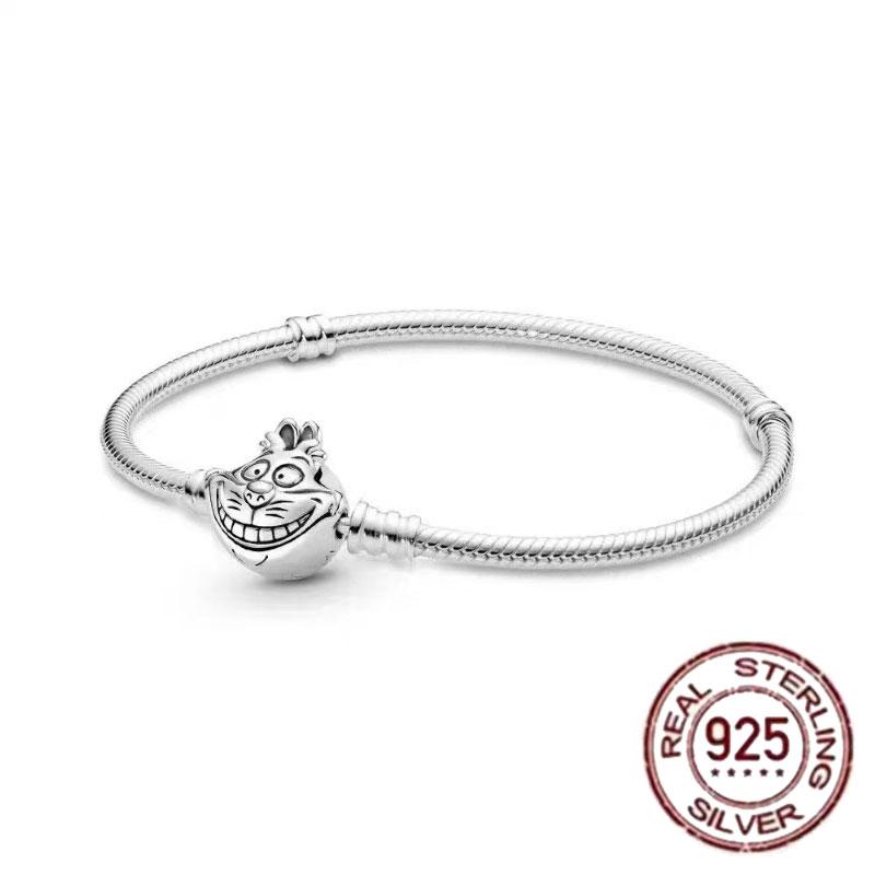 Best-selling 925 Sterling Silver Heart-shaped Crown Snake Bone Chain, Perfect for the Original DlY Bracelet! Ladies' Birthday Fa