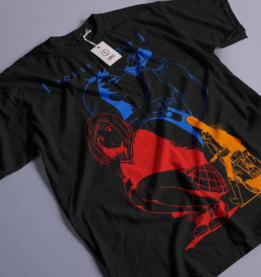 Haruko Haruhara New Tshirt FLCL fooly cooly anime Haruhara shirt S
