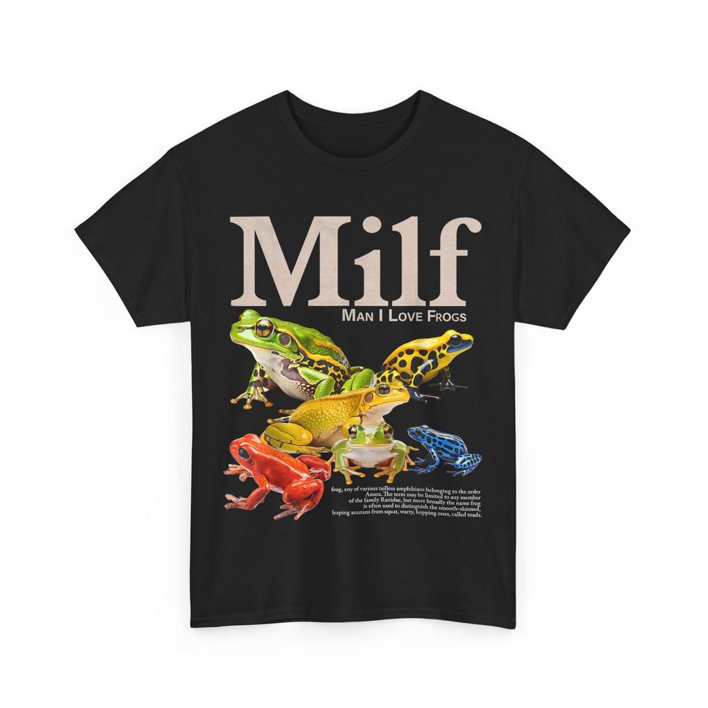 MILF Mann Ich Liebe Frösche Lustiger Spruch Humor Liebhaber T-Shirt Herren Damen T-Shirts Oberteil