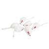 12Pcs Fur Mouse Squeaky Sound Mice Rat Toy For Pet Cat Kitten Puppy Playing