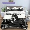 Op Maat Naam Billie Eilish Beddengoed, Dekbedset Dekbedovertrek Kussensloop Huis Verjaardagscadeau(1 dekbedovertrek + 2 kussenslopen, zonder binnenkussen) -HE33