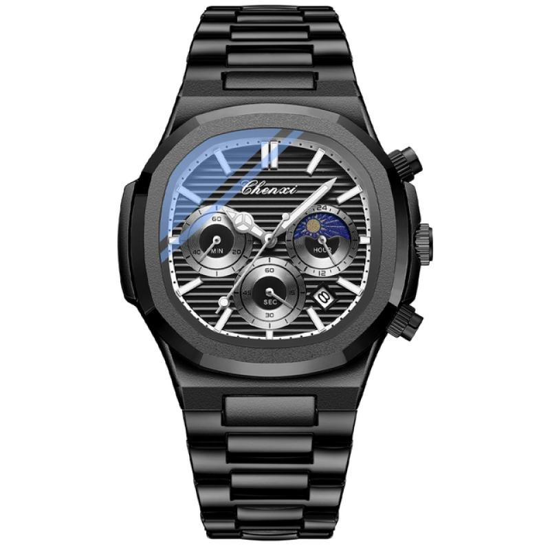 CHENXI Watch for Men Date Quartz Wristwatches with Chronograph