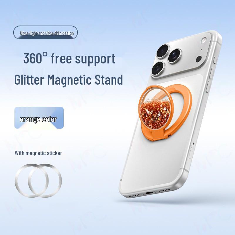 Magnetic Alloy Phone Stand: Multi-functional Desktop Holder for Universal Use