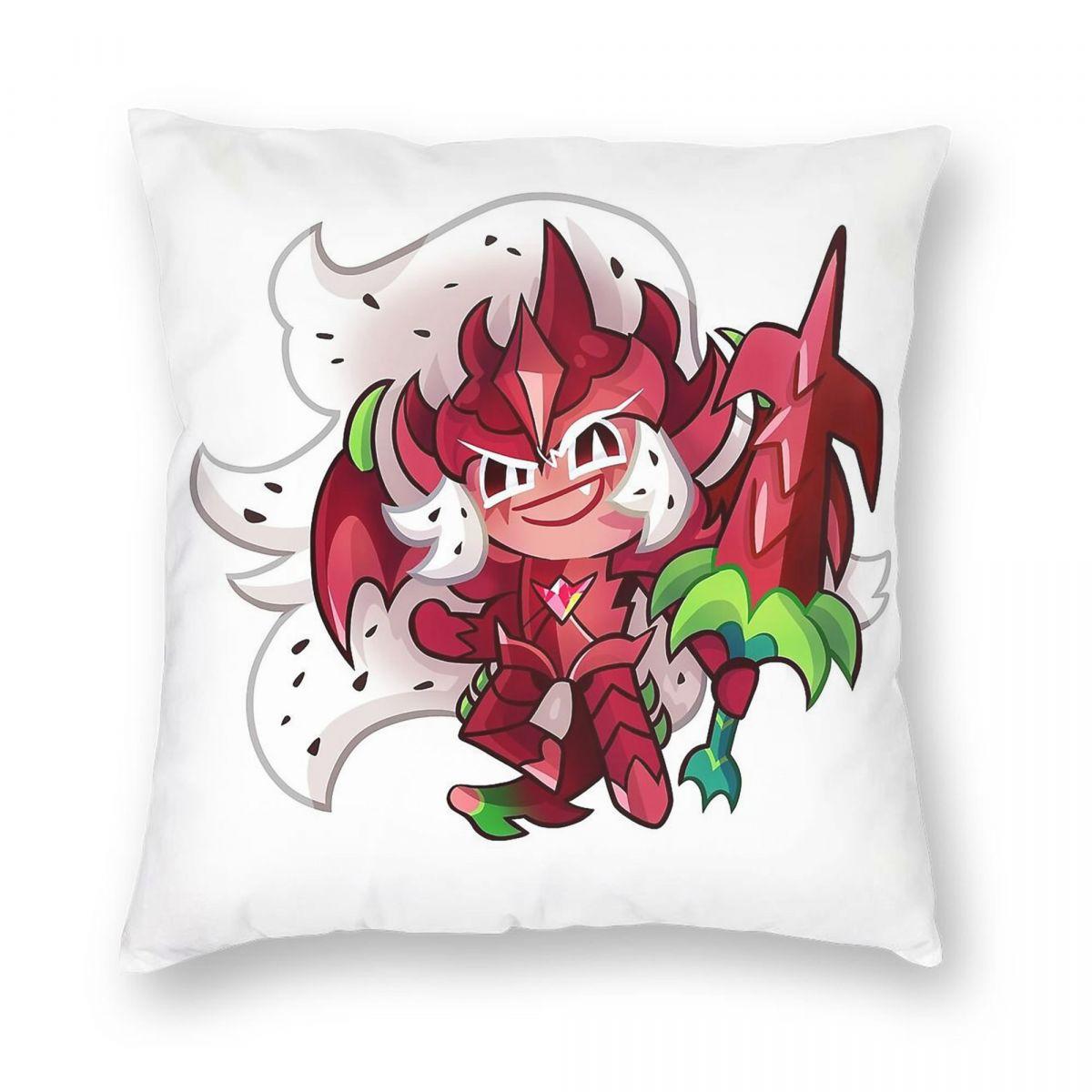 

Pitaya Dragon Cookie Run Square Pillowcase Polyester Linen Velvet Pattern Zip Decorative Pillow Case Sofa Cushion Case 12x12Inch