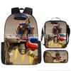 Titan Klok Man Schooltas Monitor Oorlogen Toilet Man Rugzak Tv Audio Man Rugzak Jongens Tas