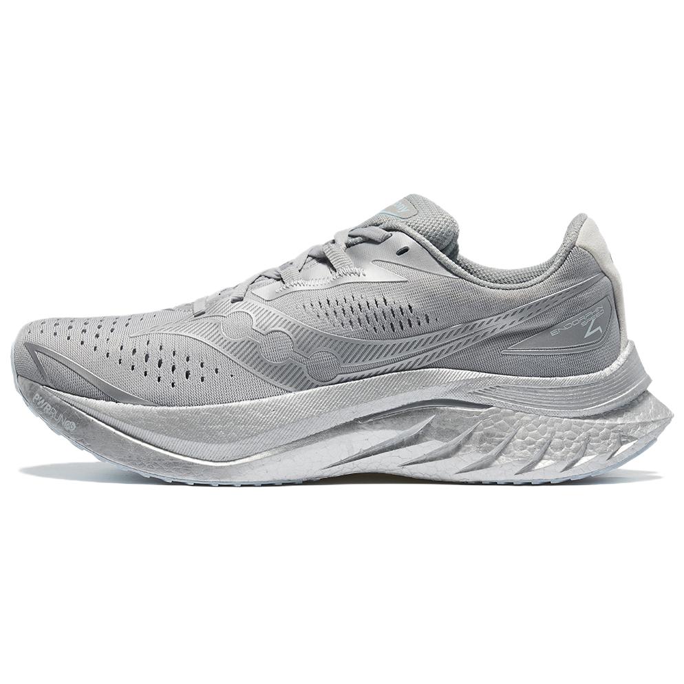 Saucony Endorphin Speed 4 Soft Comfortable Holographic Silver Mesh Cushioning Durable Breathable Low-Top Casual Running Shoes S20940-600