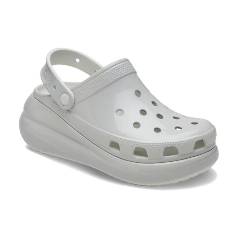 Crocs EVA Bright Puff Hole Shoes 5.2cm Unisex Grey