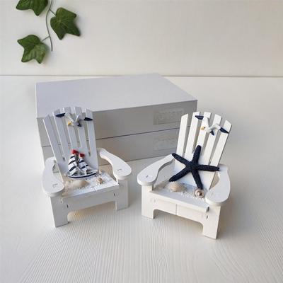 Burr-free Doll Furniture Mediterranean Style Chair Miniature Paint Spraying Ornamental
