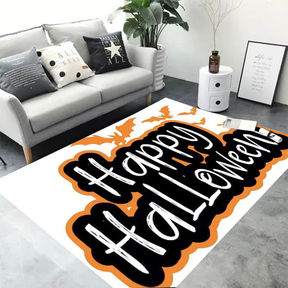 Fun Halloween Printed Carpet Rug for Home Living Room Bedroom Sofa Doormat Decor Kids Game Area Rug Floor Mat Gift