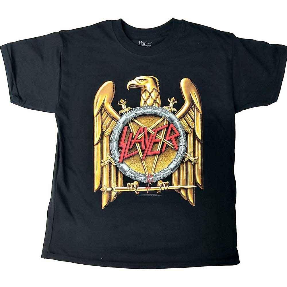 Slayer Kids TShirt Gold Eagle (12 Years) S