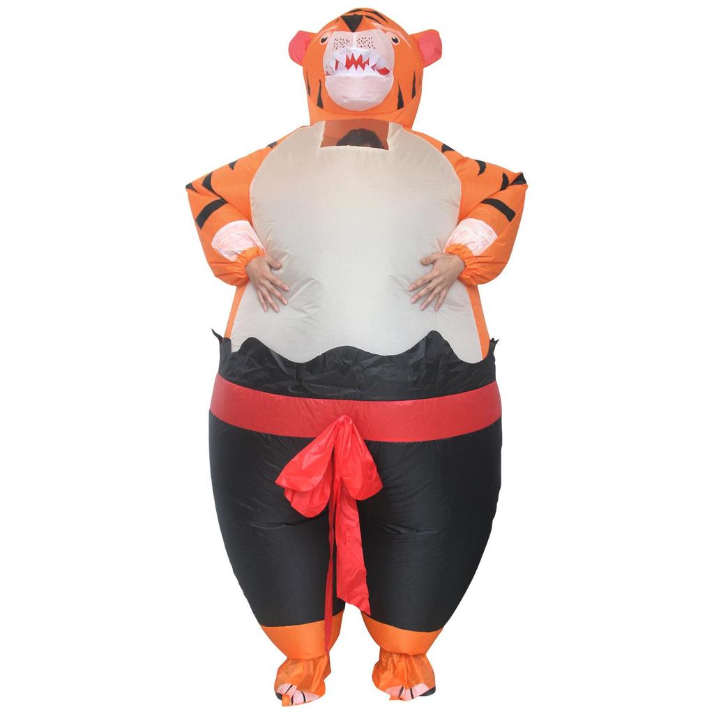 Funny Upright Tiger Inflatable Costume, Adult