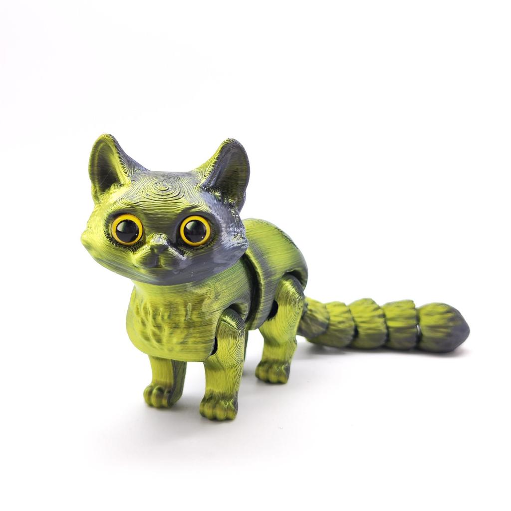 3D Printed Cute Kitten Desktop Ornament Model