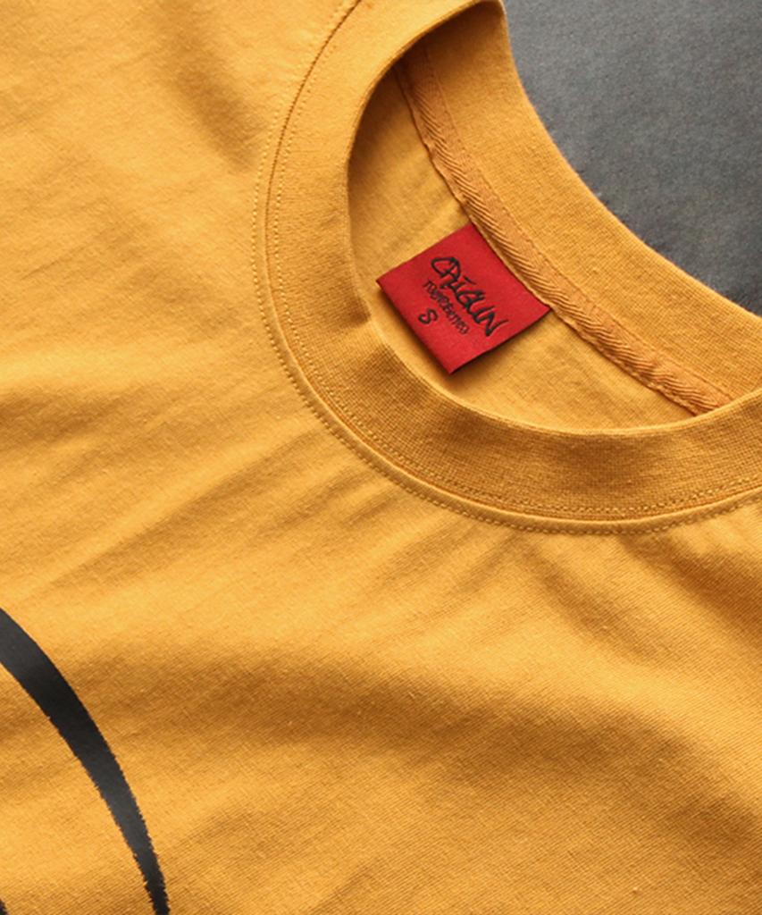 Keuligeon Crg Tribal Semi-Overfit Short Sleeve T-Shirt Mustard