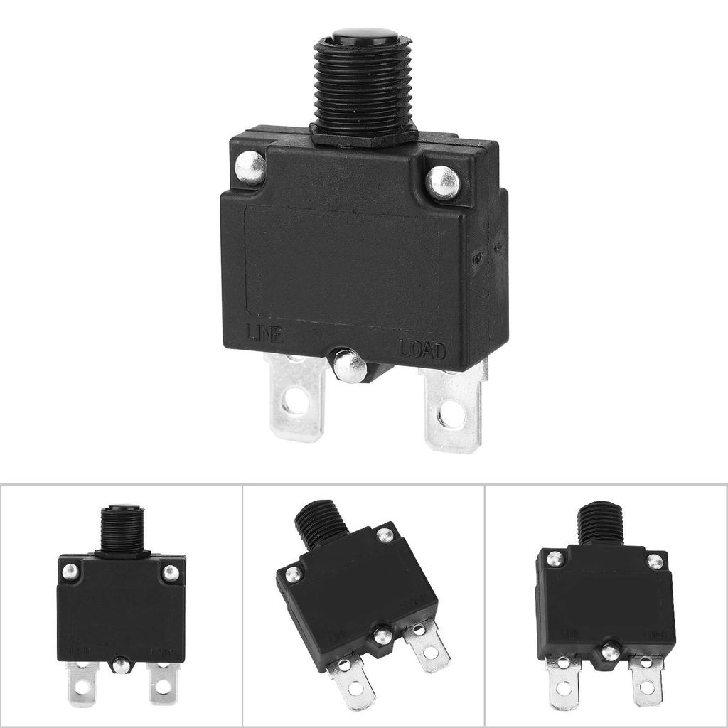 10 Stück Überlastschutzschalter mit wasserdichter Kappe 125 250Vac 32Vdc(3A)