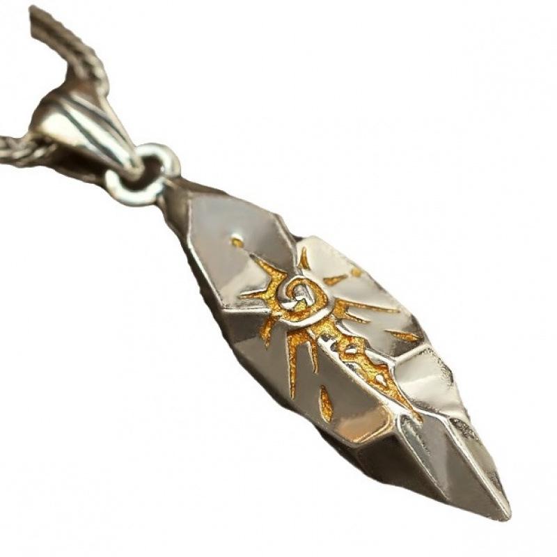 Men's Retro Meteorite Necklace: Luxurious Thai Silver Pendant, Perfect for Christmas or Anniversary Gifts