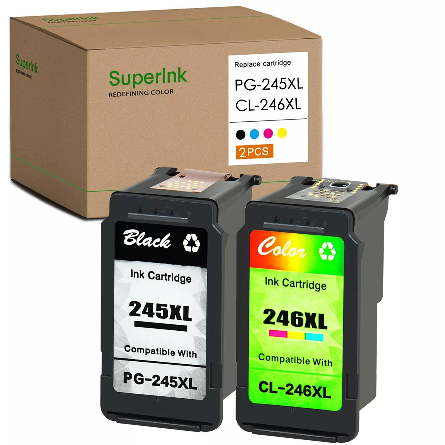 

Greencycle PG-245XL CL-246XL Ink Cartridge For Canon PIXMA MG2920 MG2522 MG2550 MX492 MX490 MG2525 MG2420 MG2922 iP2820 MG3020