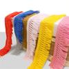 25m Length 4cm Width Cotton Lace Fabric Trim DIY Craft Cross Hollow Out Tassel Trim Clothing Decor Fringe Trim for dress