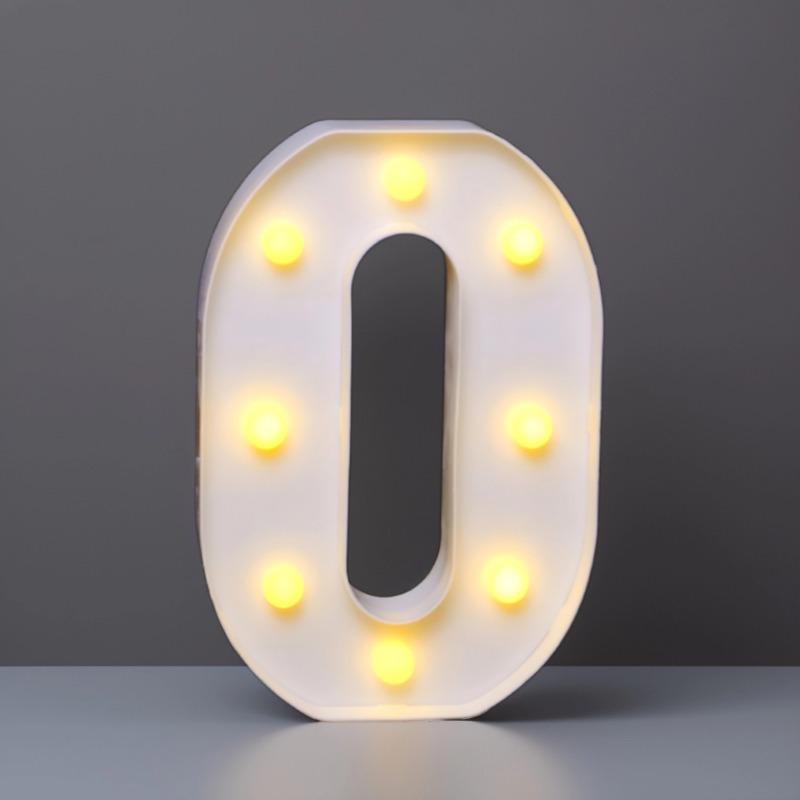 22cm LED Letter & Number Lights for Events - Perfect for Birthdays & Proposals.