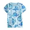 Boys' Dinosaur T-shirt Baby Summer Clothing New Arrival Fashion Children Casual Print Round Neck Short Sleeve Kids Tops 6
