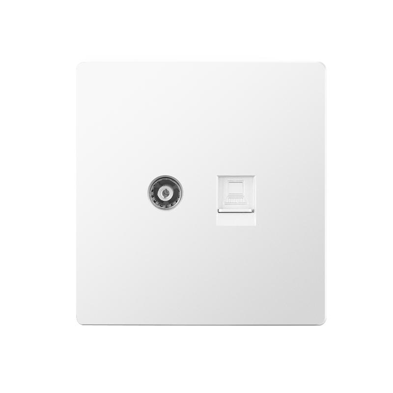FALIANG 13A 2 Outlets AC 250V PC Material Multi Socket British Standard Modern White Color Luxury Multi-function Sockets