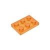 50PCS PLATE 2x3 DOTS Compatible with 3021 MOC Colors Galore Self-Locking Bricks Building Blocks Toys Accessories