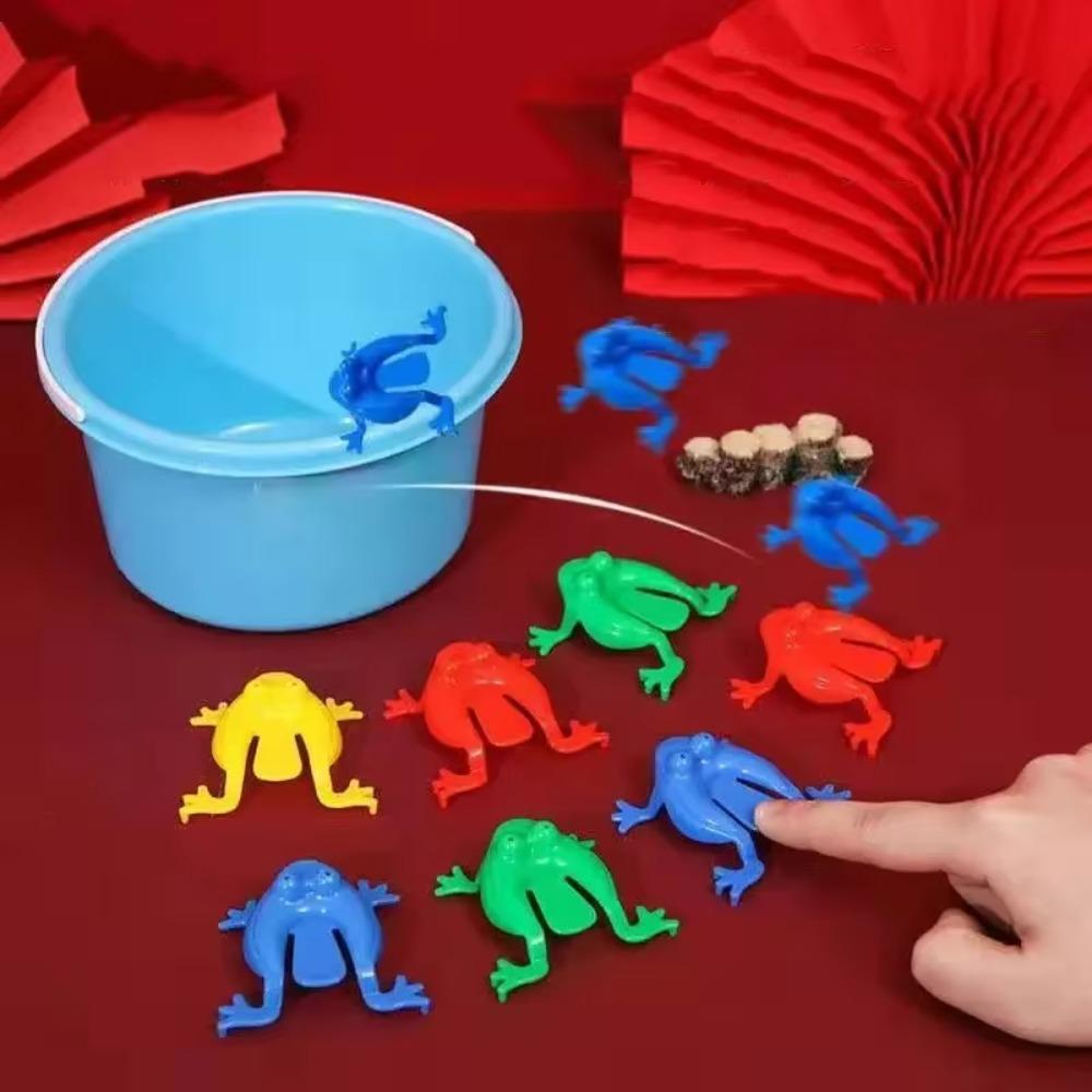 5/10/20PCS Jumping Frog Toys Candy Color Classic Children Kids Funny Party Contest Games for Girls Boys Gift Creative Fidget Toy