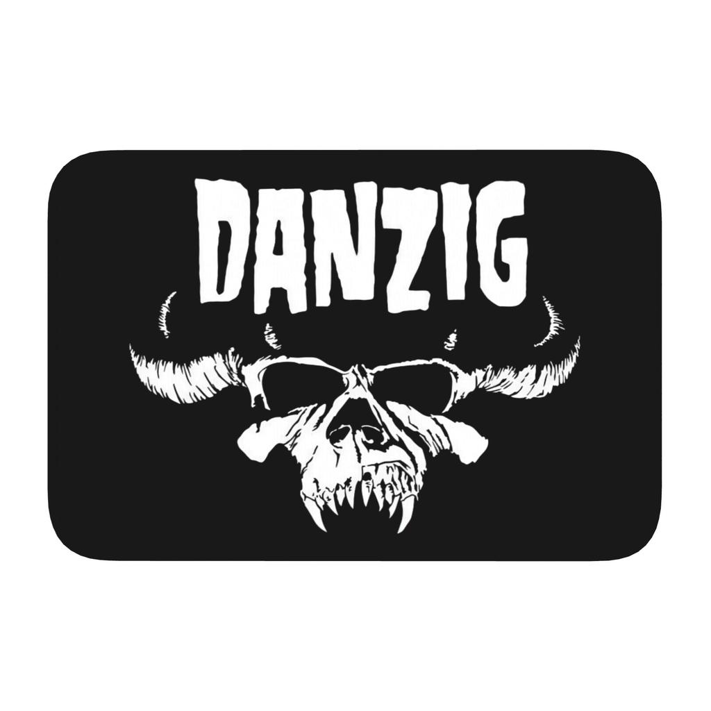 Danzig Heavy Metal Rock Band Gothic Fußmatte Rutschfeste Badezimmer Küchenmatte Toilettenboden Eingangsteppich Teppich