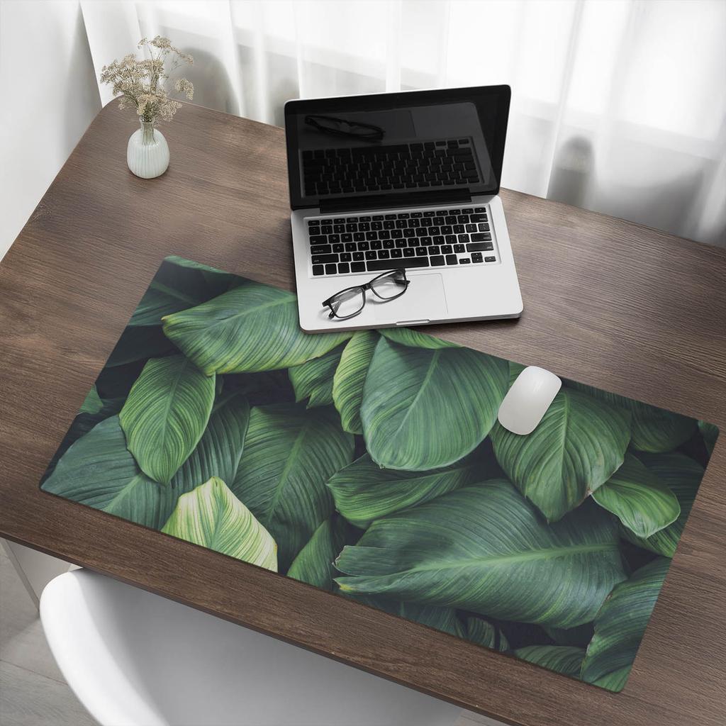 Protective Vinyl Mat for Businesses and Offices Tropical Leaves 100x50 cm