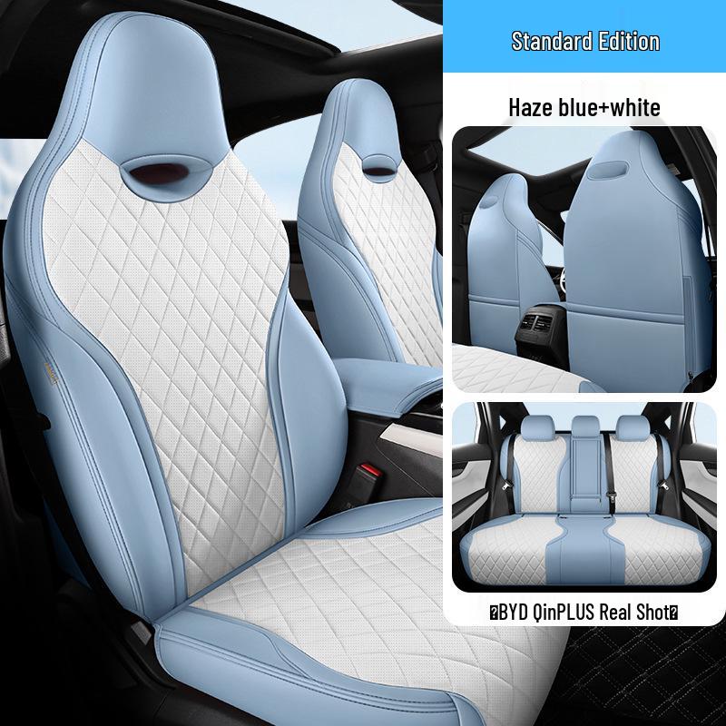 BYD Qin PLUS Sedan Leather Seat Cover: 5-Seat, All-Season, Full Coverage