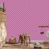 Heart Wallpaper Purple, Powder Pink and White 50x1000