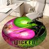 Wicked Musical Chair Mat Round Rug-Office Carpet, Machine Washable, Non-slip, Suitable for Living Rooms, Bedrooms