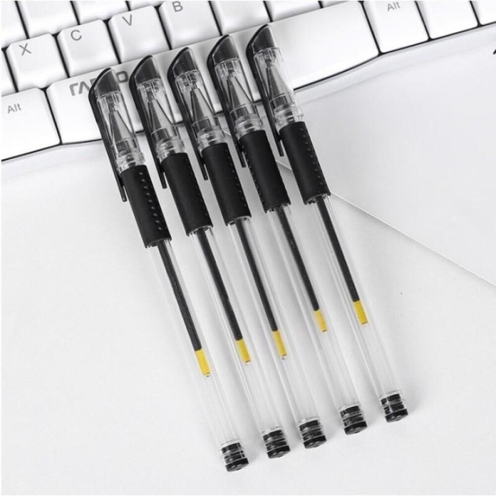 

1pc 0.5mm Needle Tip Carbon Neutral Pen, Red Black Blue Ink Smooth Writing Design, For Students Learning Office Public Signature