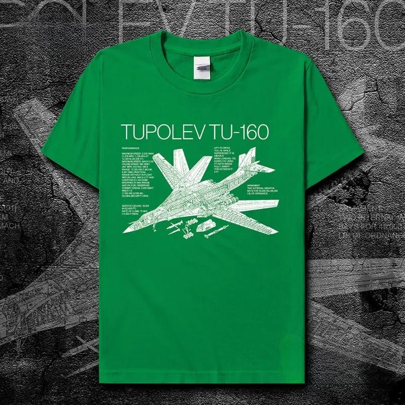 Russian Tupolev TU160 White Swan Bomber Detailed Illustration Printing TShirt Cotton ONeck Short Sleeve T Shirt Size S3XL