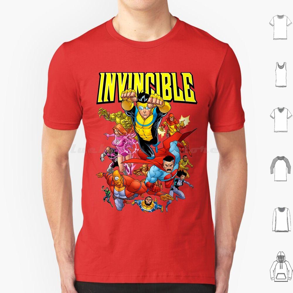 Invincible Invincible Cartoon T Shirt Cotton Men Women DIY Print Invincible Comics Anime Manga Invincible Comic Superhero Omni
