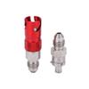 Motorcycle Brake Line Fluid Quick Release Fitting Adapter Stainless Steel UniversalRed