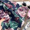 Autumn new rose warm temperament versatile thickened shawl jacquard craftsmanship with imitation cashmere scarf