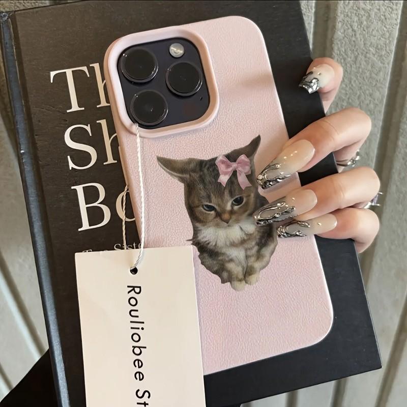 Phone Case For iPhone 17 16 15 14 13 12 11 XS X XR 7 8 Plus 17 Pro Max 16E Air Shockproof Bumper Cover Soft and Cute Cat Pattern